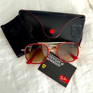 Limited edition Red Ferrari Ray-Ban sunglasses